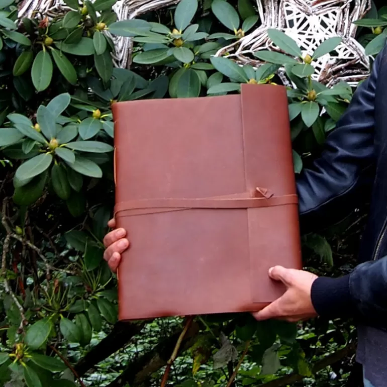 Albums Photos En Cuir*Skin Project Album photos - Cuir de buffle Marron - Grand format