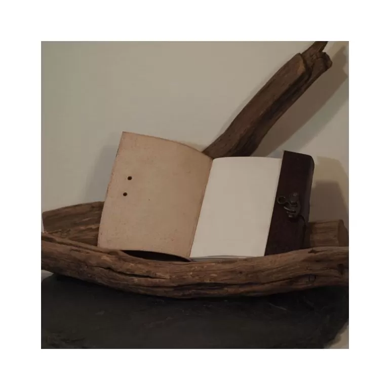 Carnets En Cuir*Skin Project Carnet en cuir - Pentagramme - Crochet - M