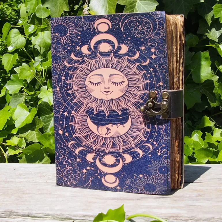 Carnets En Cuir*Skin Project Carnet en cuir - Sun&Moon