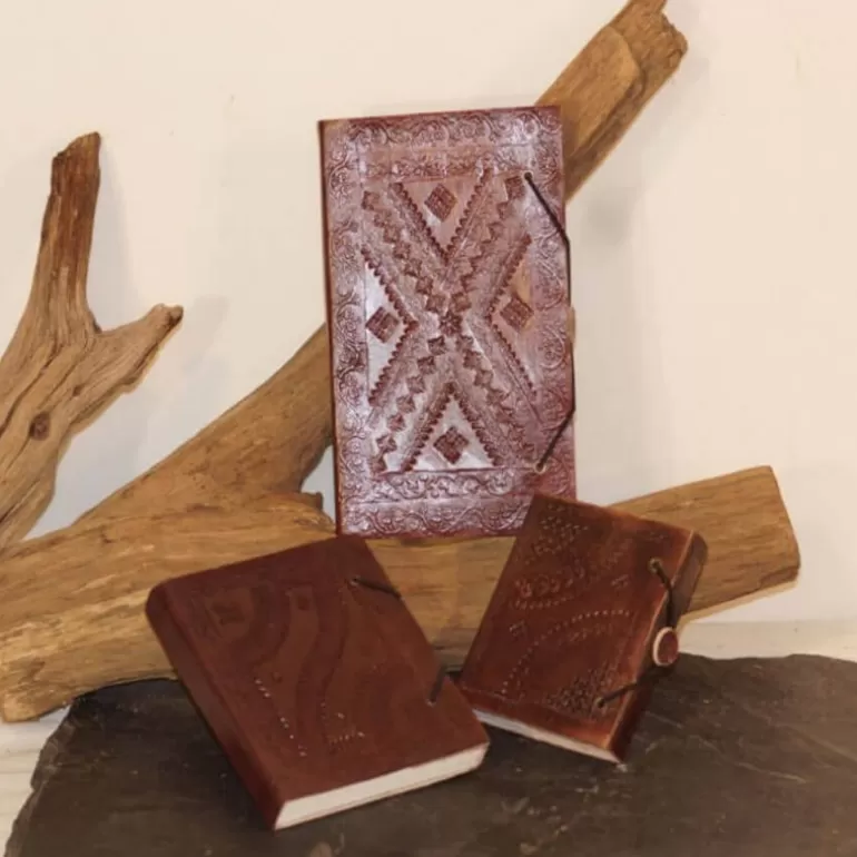 Carnets En Cuir*Skin Project Carnet en cuir repoussé