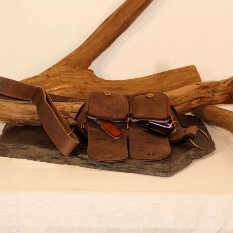 ceinture_en_cuir__poches__double_soleil_5.webp Ceintures En Cuir | Ceintures En Cuir*Skin Project Ceinture en cuir 4 poches - Double soleil