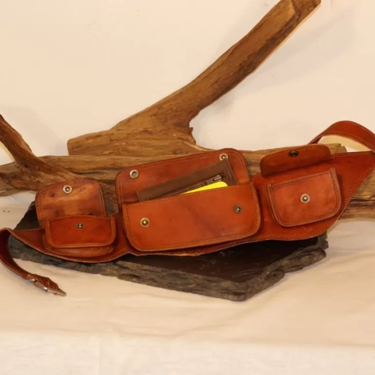 ceinture_en_cuir_naturel__poches_7.webp Ceintures En Cuir | Ceintures En Cuir*Skin Project Ceinture en cuir naturel 3 poches