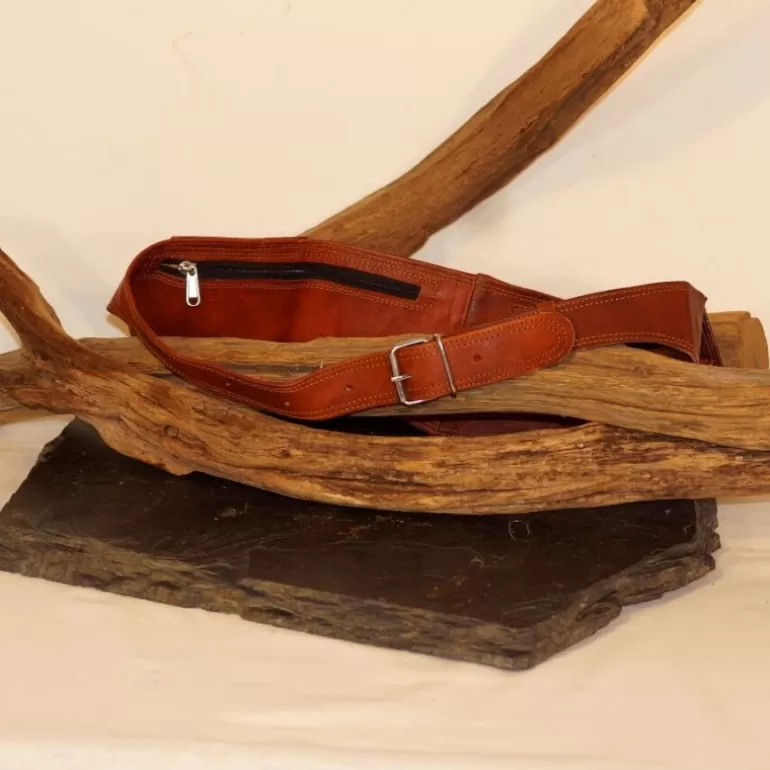 ceinture_en_cuir_naturel__poches_8.webp Ceintures En Cuir | Ceintures En Cuir*Skin Project Ceinture en cuir naturel 3 poches