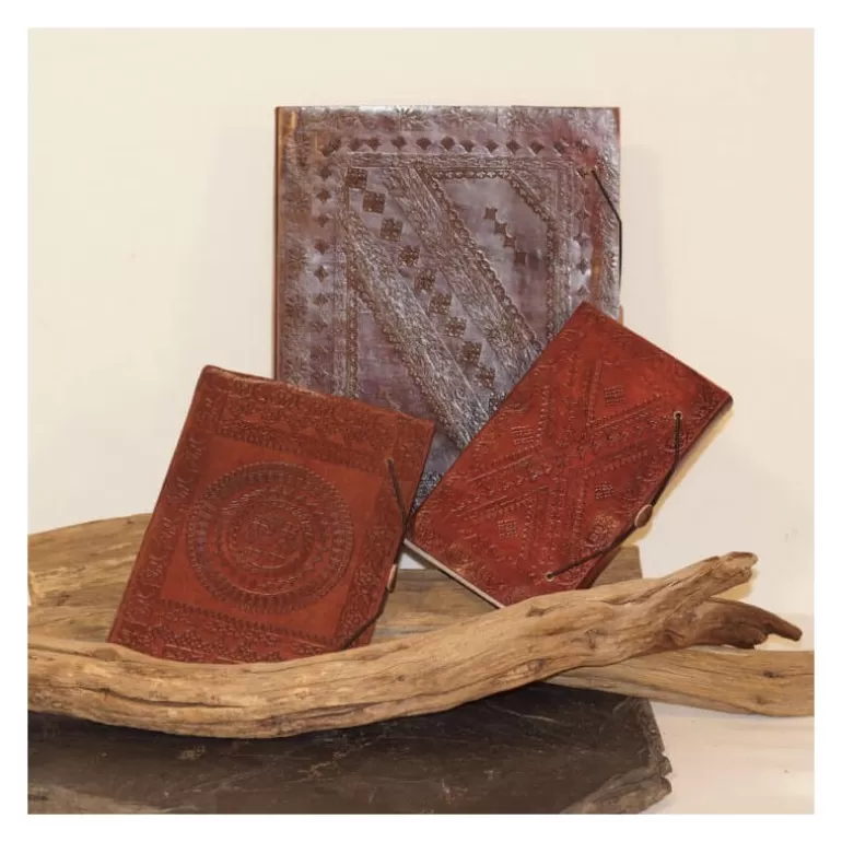 Carnets En Cuir*Skin Project Grand carnet en cuir frappé