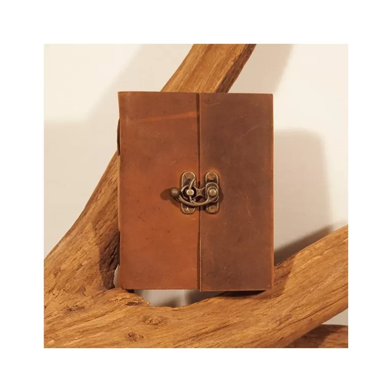 Carnets En Cuir*Skin Project Grimoire en cuir buffle - Crochet - M