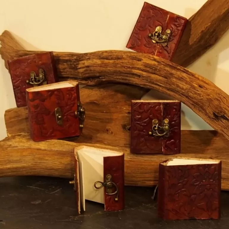 Carnets En Cuir*Skin Project Mini carnet en cuir repoussé
