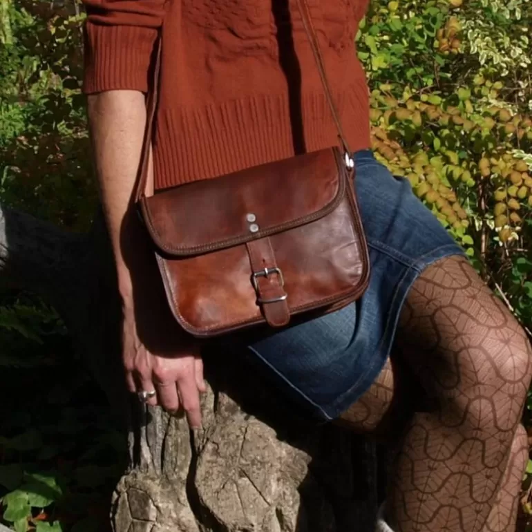 Sacs À Bandoulière En Cuir | Sacs À Main En Cuir*Skin Project Petit sac à main en cuir à bandoulière – 1 Boucle – S