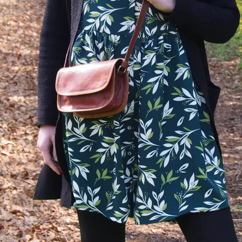 Sacs À Bandoulière En Cuir | Sacs À Main En Cuir*Skin Project Petit sac à main en cuir à bandoulière - 1/2 rabat - XS