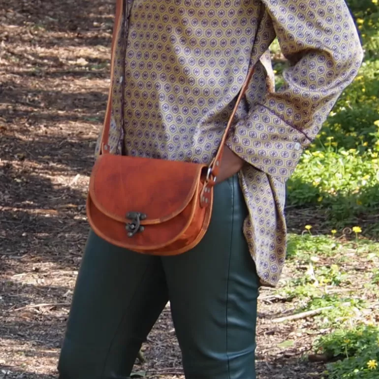 Sacs À Bandoulière En Cuir | Sacs À Main En Cuir*Skin Project Petit sac à main en cuir - Crochet Ladies Bag S