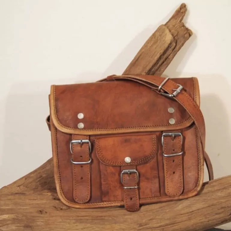 petite_sacoche_en_cuir_vintage___boucles__s_3.webp Sacs À Bandoulière En Cuir | Sacs À Main En Cuir*Skin Project Petite sacoche en cuir vintage – 2 boucles – S