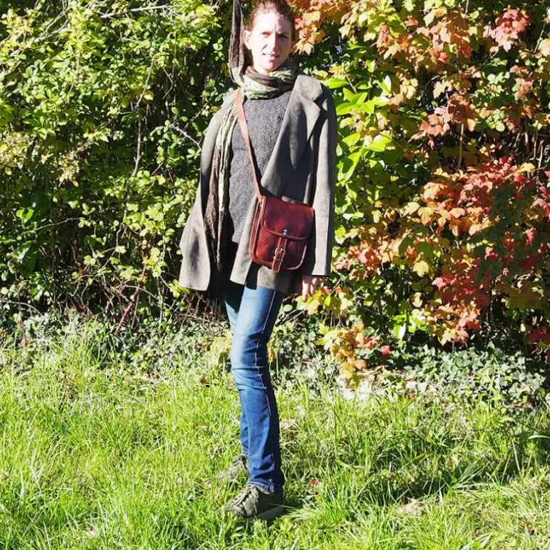 Sacs À Bandoulière En Cuir | Sacs À Main En Cuir*Skin Project Petite sacoche haute en cuir vintage - 1 boucle - S