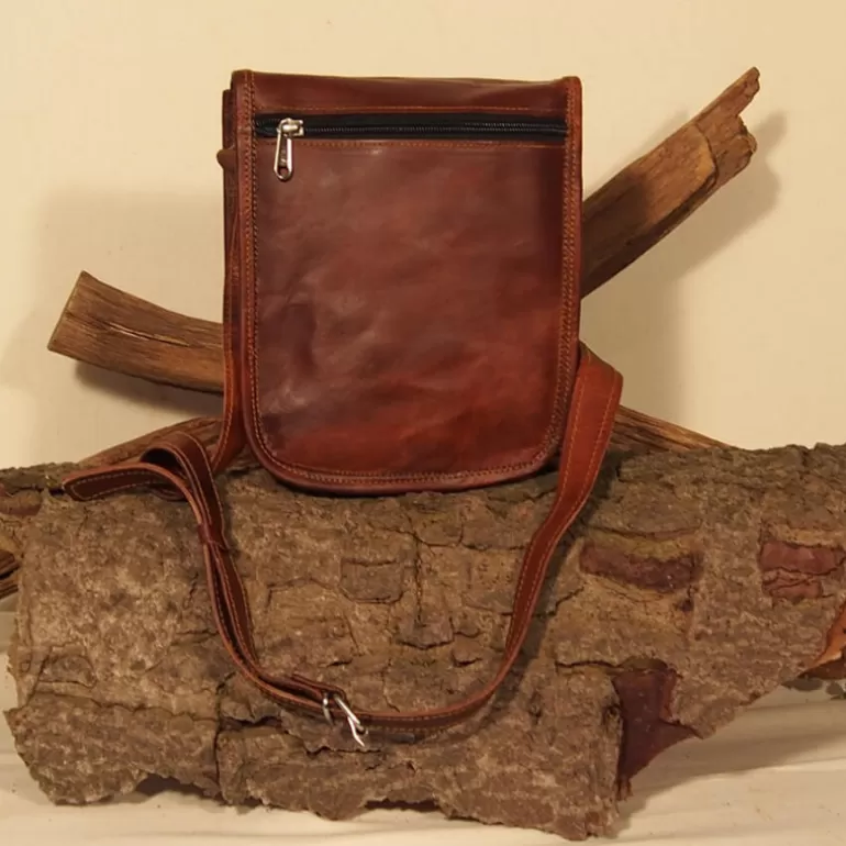 Sacs À Bandoulière En Cuir | Sacs À Main En Cuir*Skin Project Petite sacoche haute en cuir vintage - 1 boucle - S