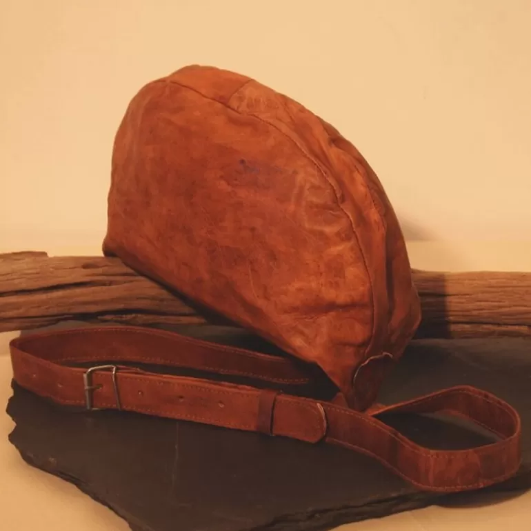 Sacs À Bandoulière En Cuir | Sacs À Main En Cuir*Skin Project Sac à main en cuir vintage à bandoulière - Half Moon - M