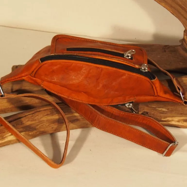 sac_banane_en_cuir_naturel__pochette__soufflet_8.webp Ceintures En Cuir | Ceintures En Cuir*Skin Project Sac Banane en cuir naturel - pochette à soufflet