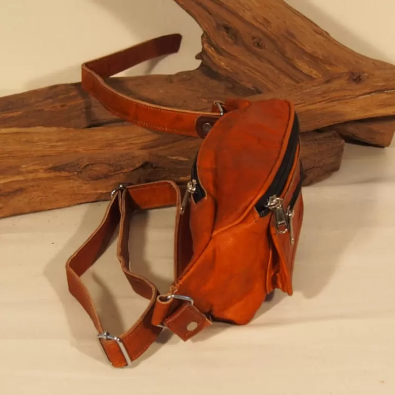 sac_banane_en_cuir_naturel__pochette__soufflet_9.webp Ceintures En Cuir | Ceintures En Cuir*Skin Project Sac Banane en cuir naturel - pochette à soufflet