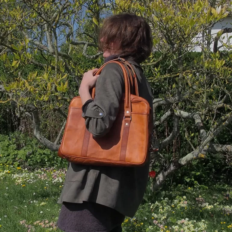 Sacs À Bandoulière En Cuir | Sacs De Voyage En Cuir*Skin Project Sac de travail en cuir naturel - Working Bag