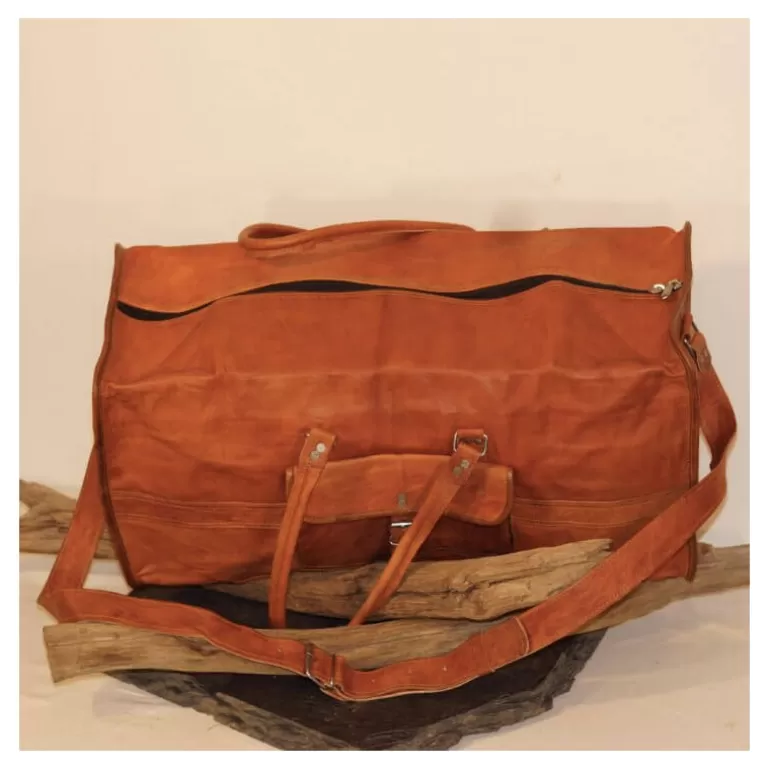 Sacs De Voyage En Cuir | Sacs De Voyage En Cuir*Skin Project Sac de voyage en cuir vintage - Carré - XXXL
