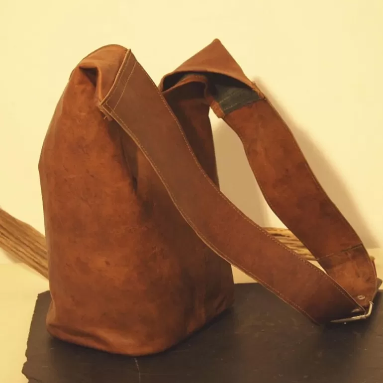 Sacs Cabas En Cuir | Sacs À Main En Cuir*Skin Project Sac "Fourre-Tout" en cuir vintage femme - L