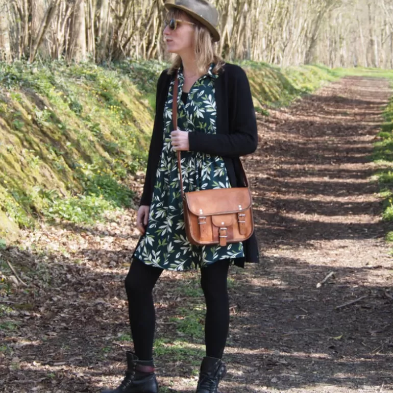 Sacs À Bandoulière En Cuir | Sacs À Main En Cuir*Skin Project Sacoche femme en cuir vintage – 2 boucles – M