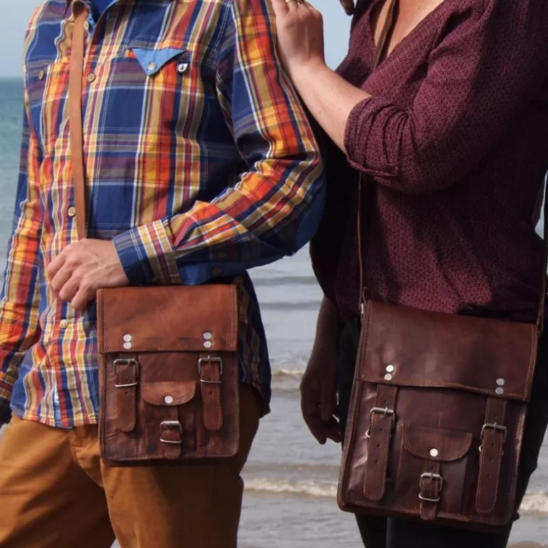 sacoche_homme_vintage_en_cuir__bandoulire___boucles__m_5.webp Sacs À Bandoulière En Cuir | Sacoches En Cuir*Skin Project Sacoche homme vintage en cuir à bandoulière – 2 boucles – M